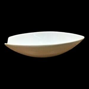 BIA Cordon Bleu for Crate & Barrel, White Porcelain Boat Shape Bowl Oven Safe